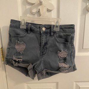 pacsun distressed high waisted shorts